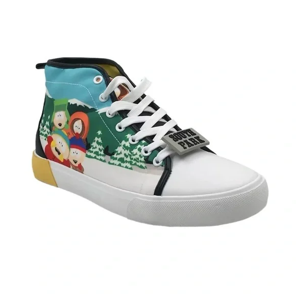 🎮South Park High-Top Sneakers Mens Size 10.5 Ground Up Cartoon Streetwear Shoes